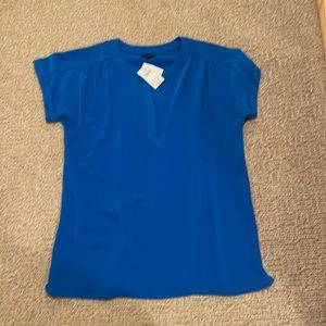 J. Jill Size M Royal Blue Short Sleeve Top